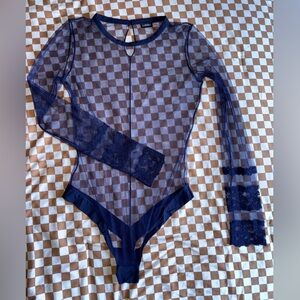 La Perla Midnight Blue Lace Chemise